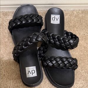 Dolce Vita Women's Black Braided Sandals
